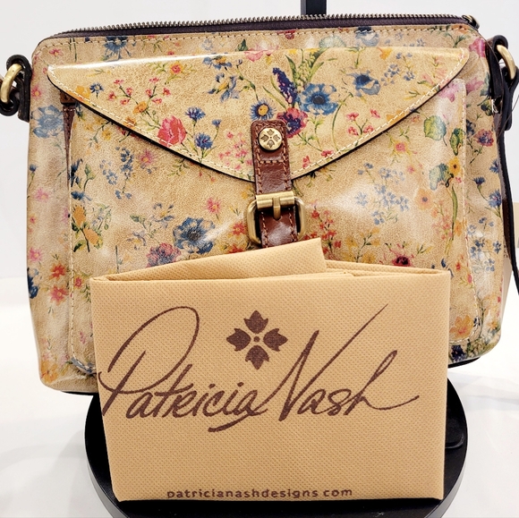 Patricia Nash Avellino Prairie Rose Crossbody - Picture 2 of 5